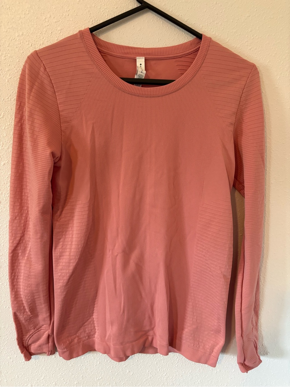 Athleta Flurry Blizzard Ribbed Long Sleeve Top